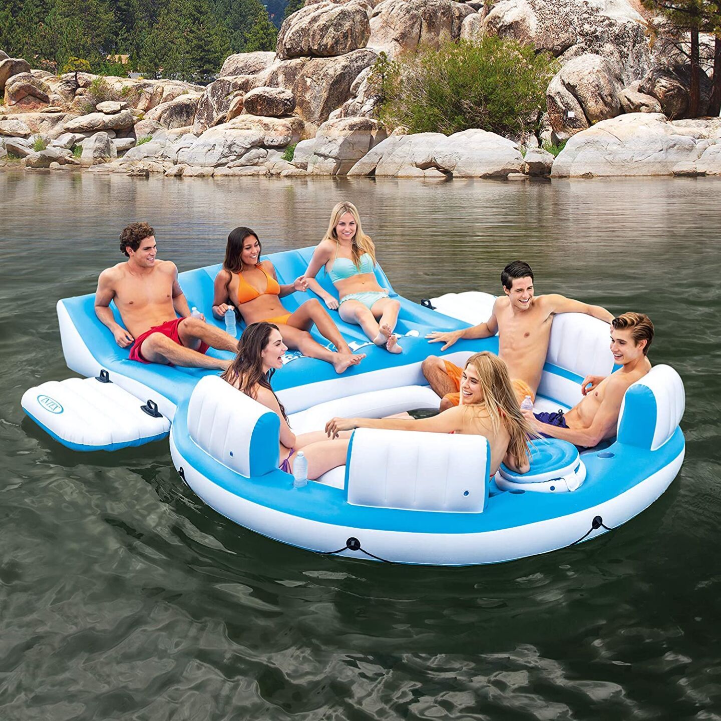 Inflatable island for recreation Intex Splash 'N Chill